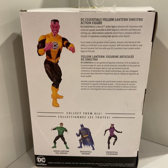 DC Collectibles Yellow Lantern Sinestro Action Figure 20 collectible figurine - Picture 3 of 7